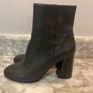 Joie Women's Lorring Black Ankle Leather Boots US 39 8.5 9